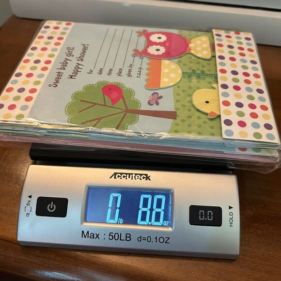 HALLMARK Owl Sweet Baby Girl Dimensional Shower Invitations - 10 Cards+E… - Picture 5 of 5